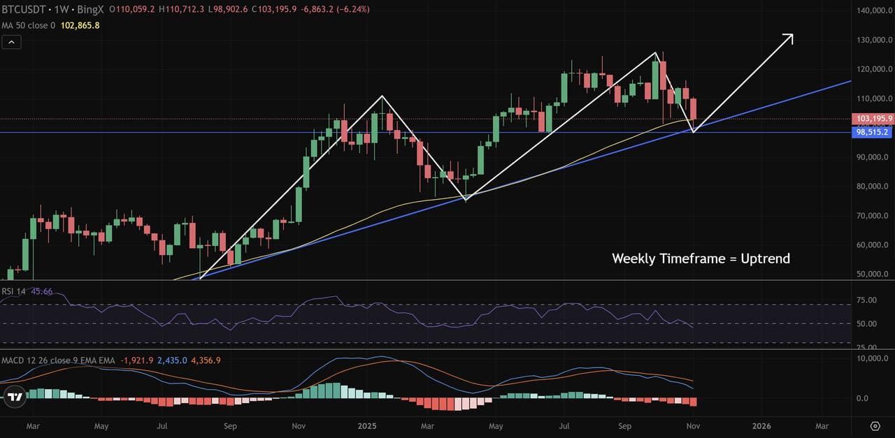 步骤1：从宏观视角开始：周线或日线图